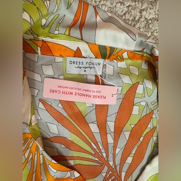 Dress Forum Los Angeles Tropical Print Maxi Dress Size Medium - Picture 13 of 17